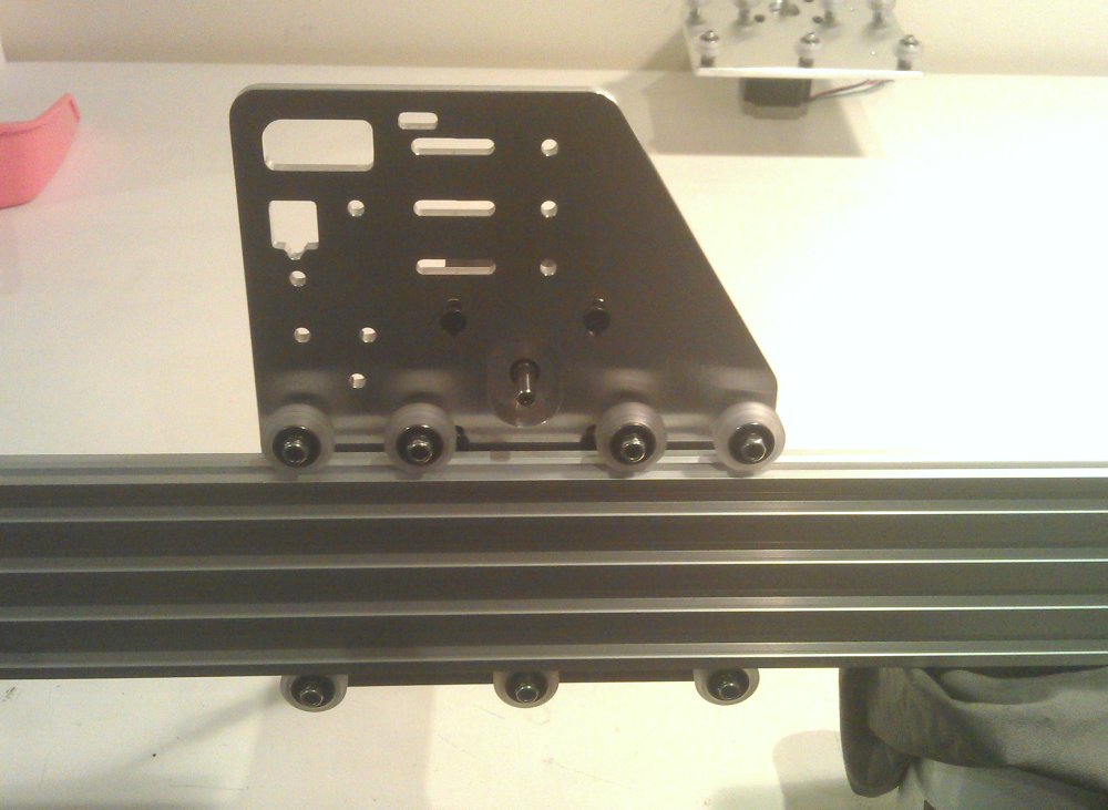 Photo of gantry plate trial fitment
