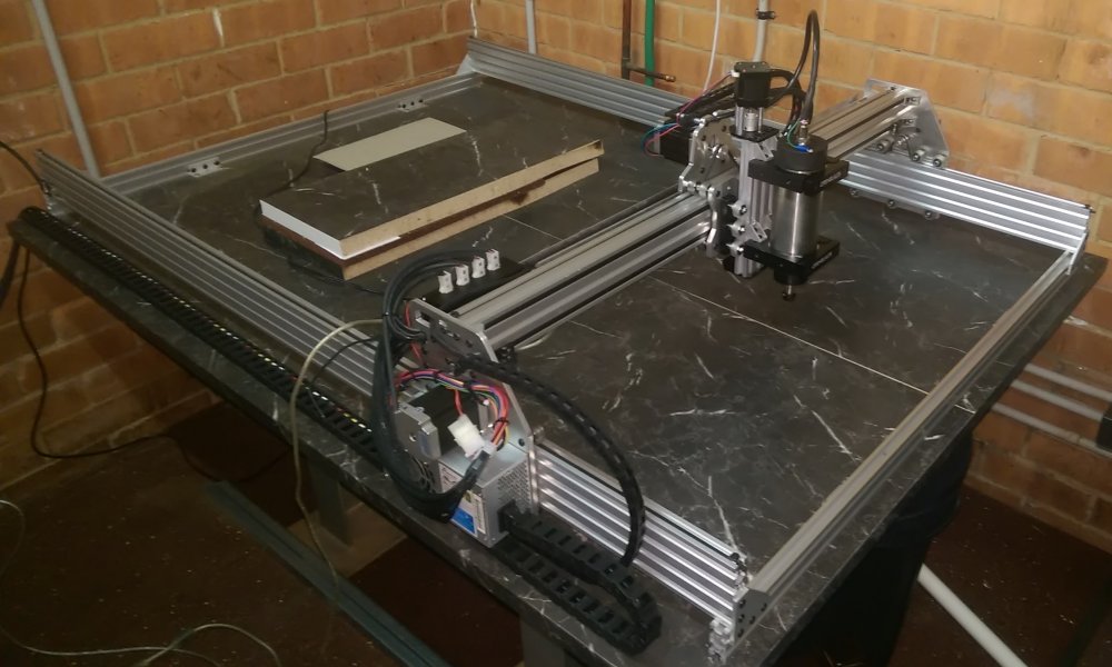 Photo of CNC with spindle attached